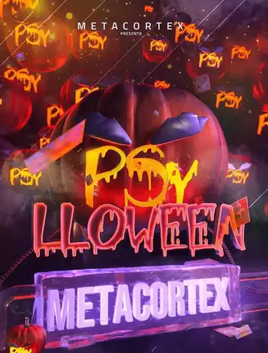 Flyer de PSYLLOWEEN 2026 ¡DISFRAZ OBLIGATORIO!