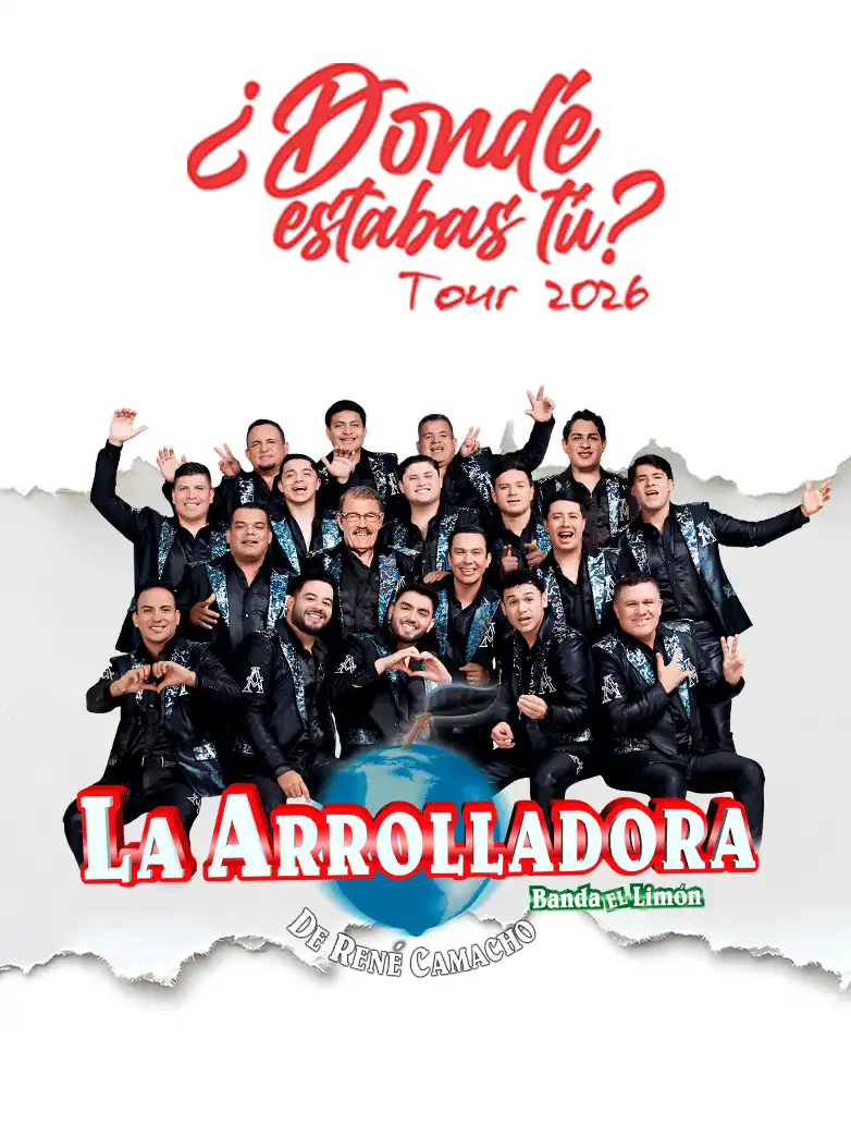 La Arrolladora Banda El Limón: UDónde estabas tú? Tour 2026 — Música · Ciudad de México